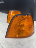 Amber Corner Signal Lights 92-99 BMW 3 Series E36 Sedan Pair