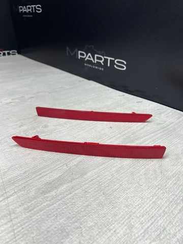 BMW 15-20 F80 F82 F83 M3 M4 Rear Bumper Reflectors Pair OEM