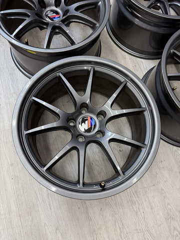 18 Apex FL-5 Staggered Rims Wheels Set BMW 18x9.5 ET28 18x10 ET25