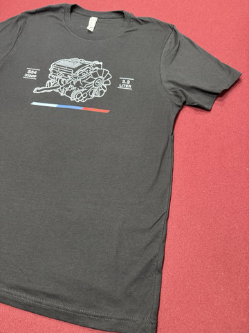 Mpartsworldwide X Precision Tee T Shirt T-Shirt 2025 Black S54 Design Medium M