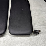 1984-1993 BMW E30 3-Series Factory Sun Visor Pair Anthracite Vinyl OEM *Notes*
