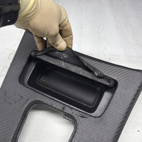 08-13 BMW E90 E92 M3 OEM  Front Center Console Cover Leather DCT *Wrapped*
