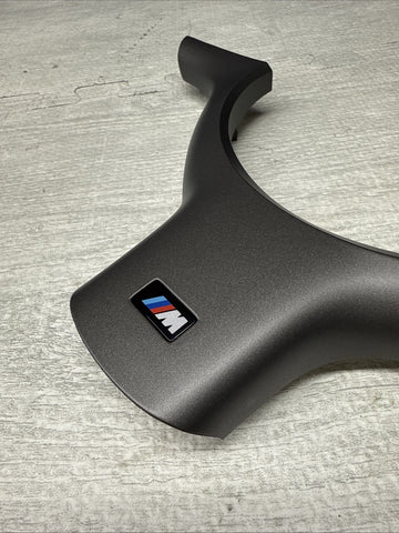 OEM 01-06 BMW E46 M3 Lower Steering Wheel Trim Cover Plate Titan Shadow Grey