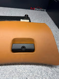 99-03 BMW E39 M5 Right Passenger Dashboard Glove Box Leather Caramel OEM