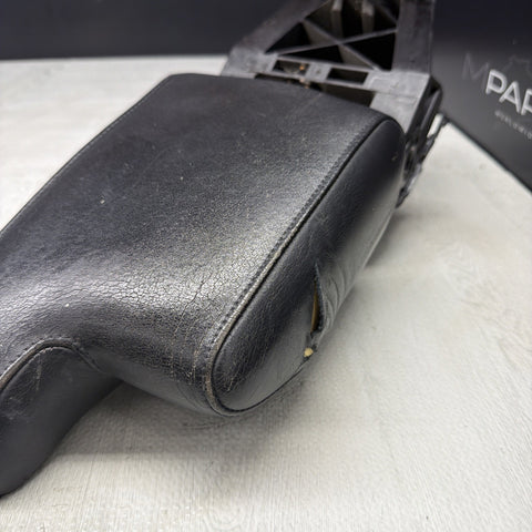BMW E36 M3 Armrest Arm Rest Leather Black Center Console 95-99 OEM *TEAR*