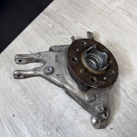 21-24 OEM BMW G80 G82 M3 M4 Rear Suspension Left Knuckle Wheel Hub Spindle