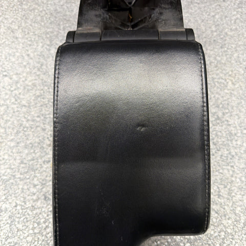 01-06 BMW E46 M3 Center Console Armrest Arm Rest Black Leather *Crease*