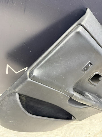 BMW E36 M3 Sedan Right Passenger Rear Black Leather Door Card Panel 51422258036