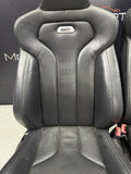 OEM 15-18 BMW F80 M3 FRONT LEATHER SEAT SEATS CUSHION INTERIOR BLACK