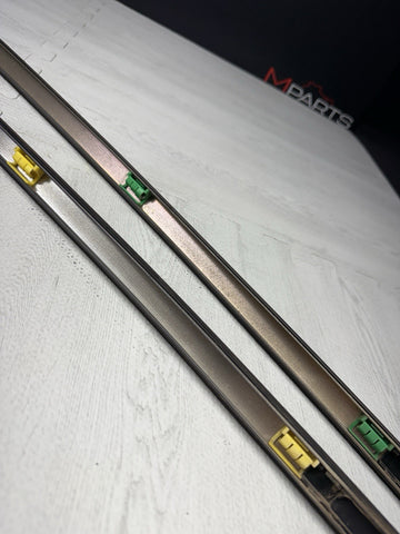 BMW E46 325 330 M3 Roof Rails Moldings Trims Pair Coupe OEM