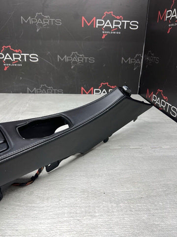 Black Leather Center Console Trim 13-16 BMW F06 M6