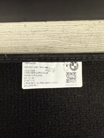 19-22 BMW G20 G80 330 M3 OEM Factory Floor Mats Set 7481640-06