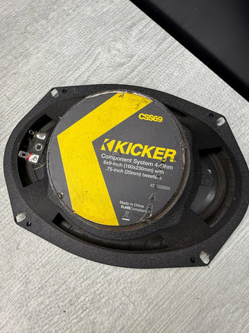 Kicker CS Series 43CSS694 6x9" 900W Car Audio Component Speaker System CSS69