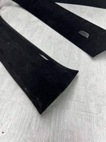 18-24 BMW F92 F93 M8 Front A Pillars Covers Trims Alcantara OEM Pair