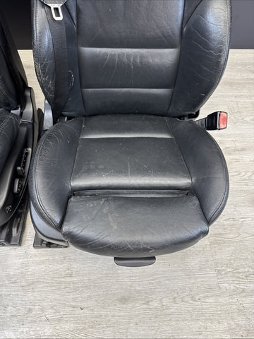 01-06 BMW E46 M3 Convertible Interior Front Non Heated Seats Black