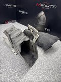 BMW E46 M3 OEM (2001-2006) BRAKE AIR INLET DUCTS + BRACKETS PAIR *1 BROKEN TAB
