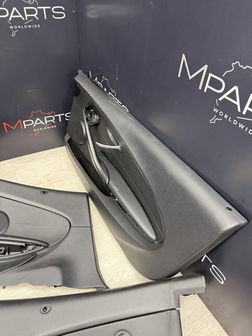 MBMW E64 M6 08-10 CONVERTIBLE FRONT REAR LEATHER SPORT SEAT BLACK DOOR CARDS