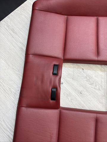 BMW 01-06 E46 M3 Convertible Rear Seat Back Rest Imola Red Leather Backrest