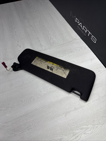 08-13 OEM BMW E92 328 335 M3 Coupe Left Driver Sun Visor Black Felt