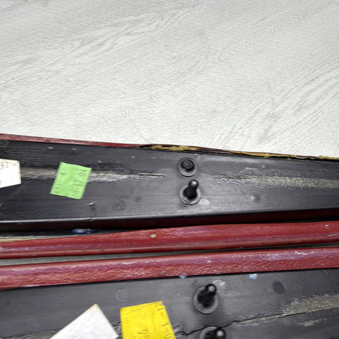 01-06 BMW E46 M3 Convertible Door Upper Arm Rest Armrest Pads Imola Red *Notes*