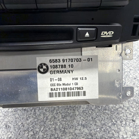 08-10 BMW 5 Series 535i 550i 528I M5 NavDVD ROM Radio CD W/Nav 65839185525 OEM