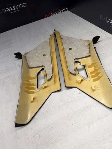 01-06 BMW E46 330CI M3 Coupe Rear C Pillars Trims Panels Black Pair OEM *Notes*