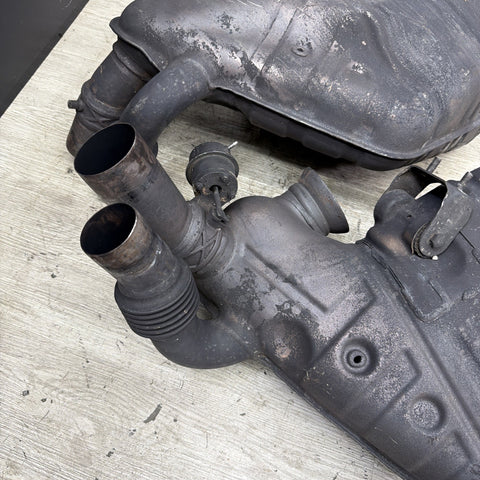 2014-2019 Porsche 991 GT3 GT3 RS LEFT RIGHT FRONT SILENCERS OEM 99111104882