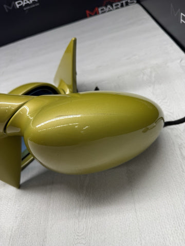 01-06 BMW E46 M3 Side View Door Mirrors Pair Phoenix Yellow