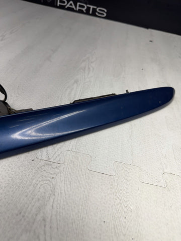 01-03 BMW E46 M3 Coupe Trunk Lid Grip Key Deck Handle Topaz Blue *Notes*