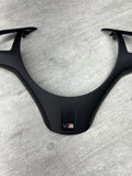 08-13 BMW E90 E92 E93 M3 Lower Steering Wheel Trim Cover Plate Black