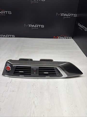 OEM 2020-2025 BMW X4M F98 G02 Carbon Fiber Trim Center Dash Air Vent Bezel