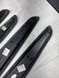 01-06 BMW E46 M3 Convertible Door Upper Arm Rest Armrest Pads Black *Broken Tab*