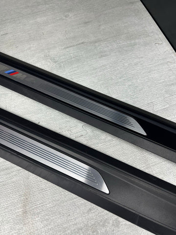 15-20 BMW F82 F83 M4 DOOR SILLS SCUFF PLATES TRIMS COVERS PAIR