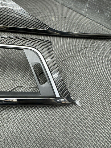 15-20 BMW F83 M4 Dash Center Console Carbon Fiber Interior Trim Set OEM