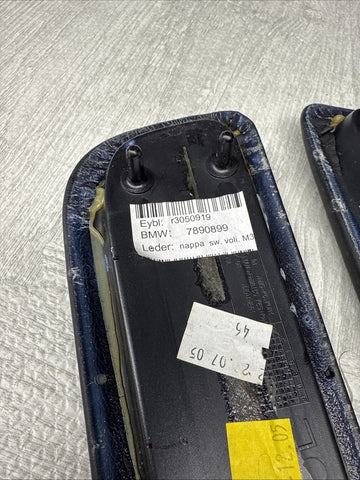 01-06 BMW OEM E46 M3 Coupe Trim Armrest Pads Set Black 8238622