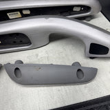 01-06 BMW E46 M3 Convertible Interior Armrests Trim Set Brushed Aluminum *Notes*