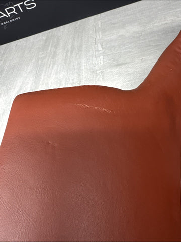 08-13 BMW E92 M3 Coupe Right Passenger Rear Seat Bottom Bench Fox Red Leather