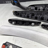 01-06 BMW E46 M3 Convertible Interior Armrests Trim Set Brushed Aluminum *Notes*