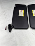 1999-2003 BMW M5 E39 Sun Visor Black Nappa Leather Stitched Left & Right SET