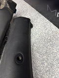 01-06 BMW E46 M3 Convertible Rear Top Lateral Trim Panel Pair Black OEM *notes*