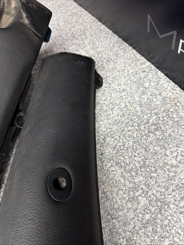 01-06 BMW E46 M3 Convertible Rear Top Lateral Trim Panel Pair Black OEM *notes*