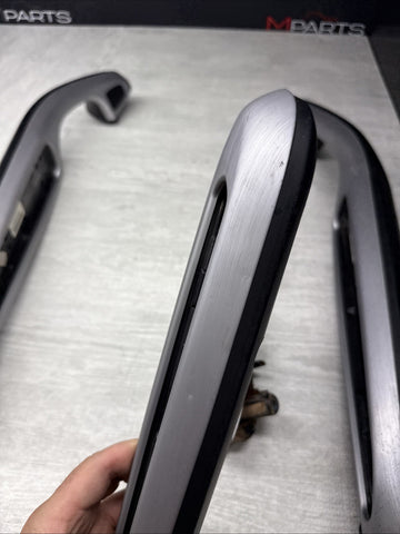 01-06 BMW E46 M3 Coupe Interior Armrests Trim Set Brushed Aluminum