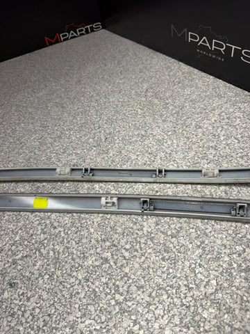 12-20 BMW F30 F80 328 335 M3 Sedan Roof Rack Rail Molding Trim Set White OEM