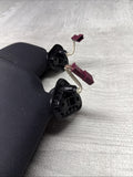 01-06 BMW E46 M3 Coupe Set 2 Left Right Sun Visors Shade Mirror Black OEM