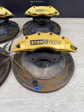 01-06 BMW E46 M3 Stoptech ST60 ST40 Big Brake Kit Yellow Calipers Rotors Set