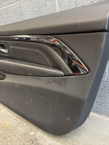 15-20 BMW F82 F83 M4 S55 Front Right Passenger Black Leather Door Card Panel