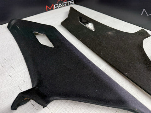 01-06 BMW E46 M3 Coupe Front A B C Pillars Black Original OEM Set *Notes