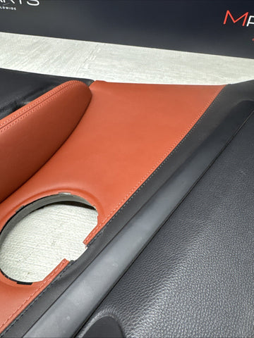 2008-2013 BMW E92 M3 Coupe Left Rear Interior Trim Panel Fox Red Leather OEM