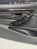 15-20 BMW F82 F83 M4 Front Left Driver Black Leather Door Card Panel