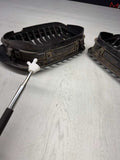 BMW 01-06 E46 M3 Front Kidney Grilles Matte Black Set